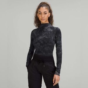 Lululemon All Aligned Mock Neck Long Sleeve Shirt size 8